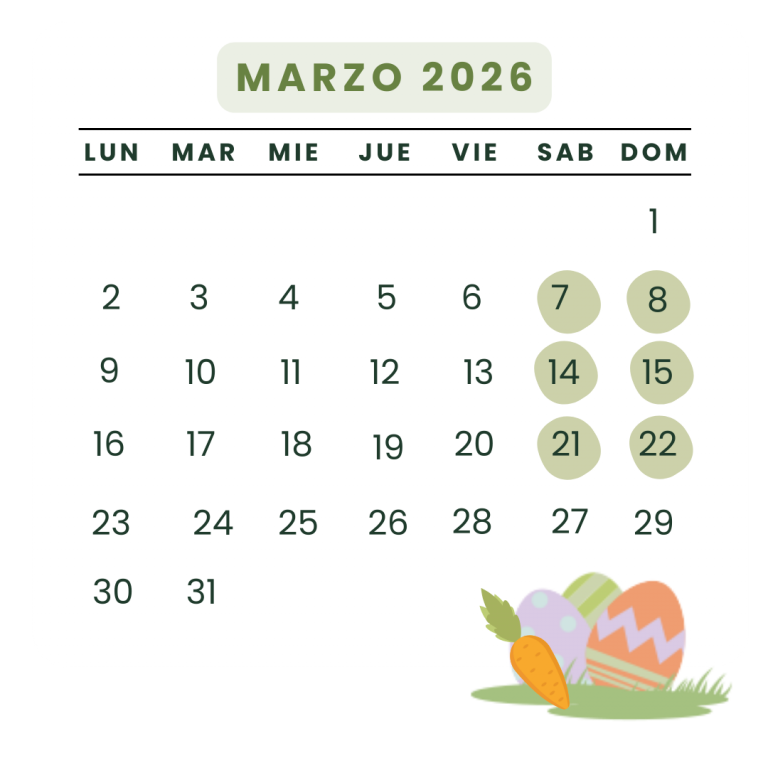 CALENDARIO MARZO 26